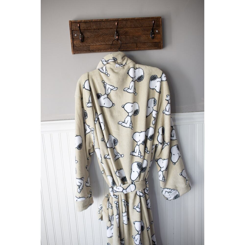 Urban Outfitters Peanuts Snoopy Pattern Robe One Size - Picture 5 of 5